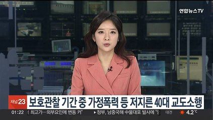 보호관찰 기간 중 가정폭력 등 저지른 40대 교도소행