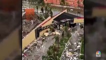 La devastación causada por el huracán Otis desde el piso 21 de un hotel de Acapulco.