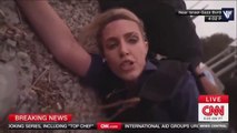 CNN Clarissa Ward, finge ataque de cohete de Hamas NO SON reales algunas noticias de la guerra