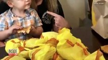 Niño se disfraza de hamburguesero tras pedir 31 hamburguesas con queso
