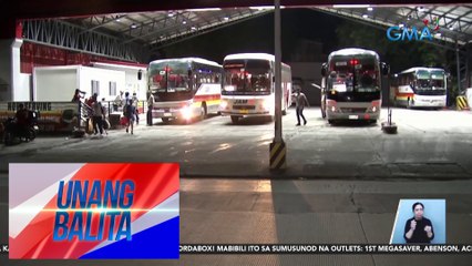 Pagdasa ng mas maraming pasahero sa ilang bus terminal, inaasahan mamayang hapon | UB