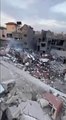 #VIDEO: Edificios reducidos a escombros tras los ataques aéreos israelíes contra el centro del campo de refugiados de Gaza