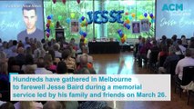 Family and friends farewell Jesse Baird at memorial in Melbourne