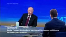 Putin habla de la guerra entre Rusia y Ucrania