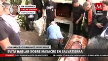 Gobernador de Guanajuato evita hablar sobre la masacre en Salvatierra