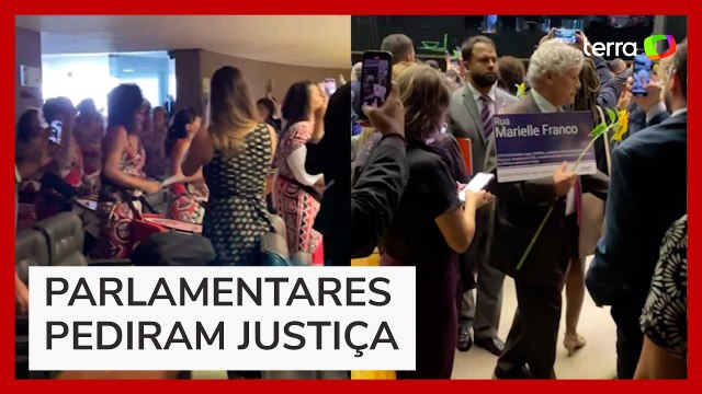 Deputados prestam homenagem a Marielle Franco e Anderson Gomes em sessão na Câmara