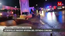 Tragedia en el TSM: seguidor de Santos atropelló a hinchas de Monterrey; una mujer murió