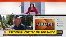 Así se informó la caída del helicóptero en el Lago Ranco donde falleció el ex Presidente Piñera