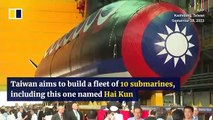 Taipei presenta el primer submarino fabricado en Taiwán