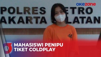 Polisi Tangkap Mahasiswi Jaksel Penipu Tiket Coldplay hingga Rp1,2 M