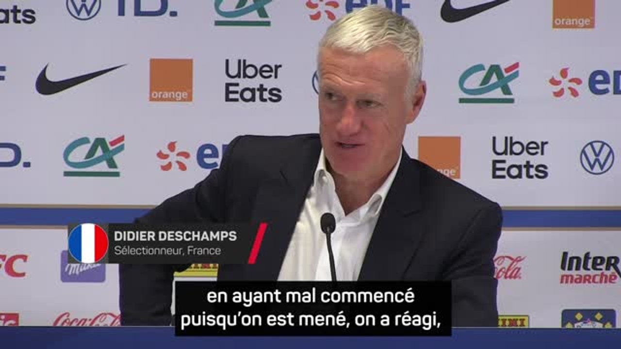 Bleus - Deschamps : “Je ne vais pas sauter au plafond ce soir”
