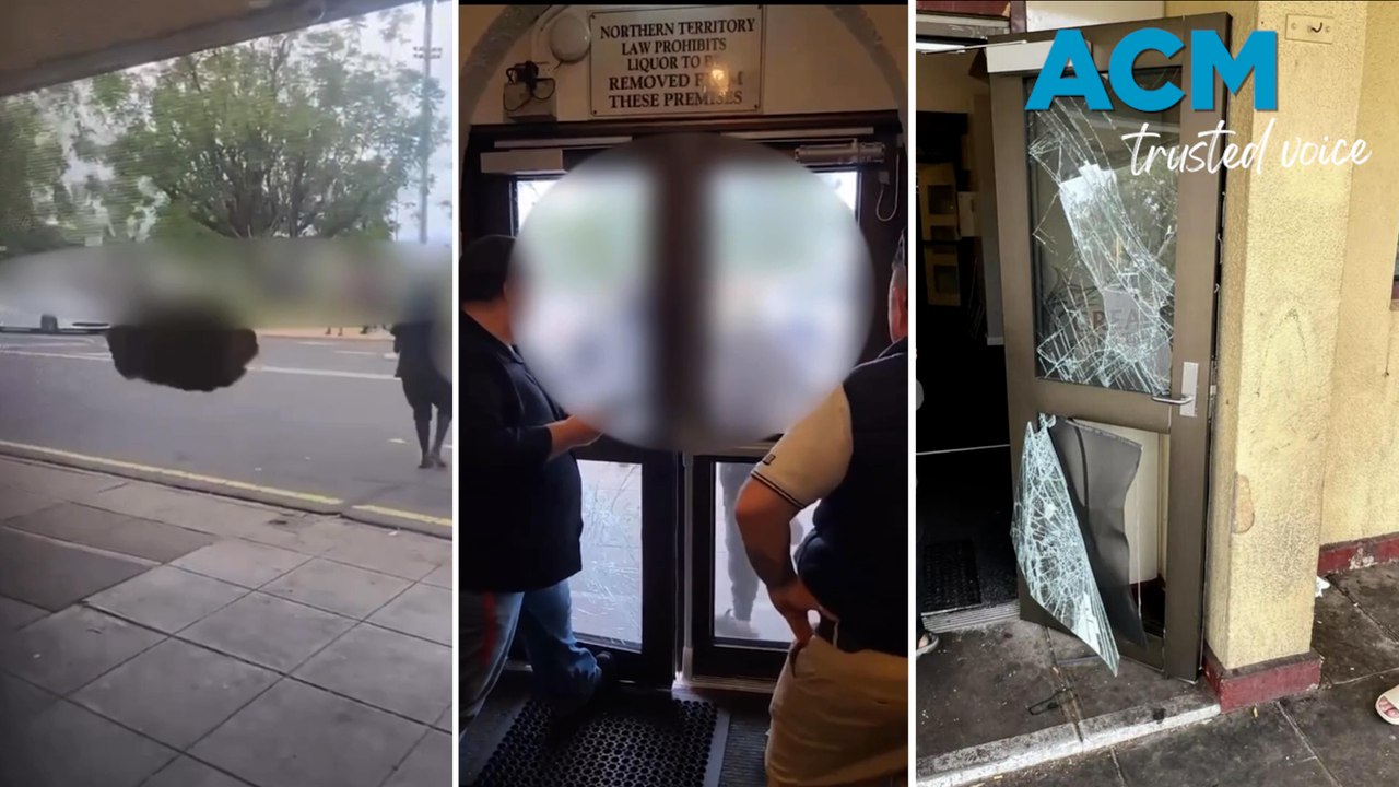 'Frightening': Moment hundreds riot in Alice Springs