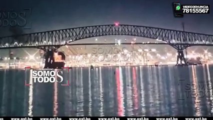 BUQUE CARGUERO DERRUMBA PUENTE EN BALMORE-ESTADO UNIDOS