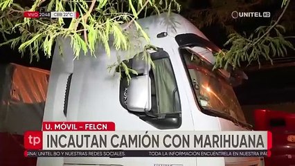 Aprehenden a chofer de un camión que transportaba marihuana de Sucre a Santa Cruz