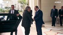 Medio Oriente, Guterres ricevuto al Cairo dal presidente Al Sisi