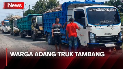 Adang Truk Tambang, Warga di Pati Geram dengan Debu Pekat
