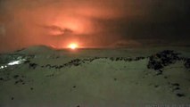 Inicio de erupción volcánica en Islandia