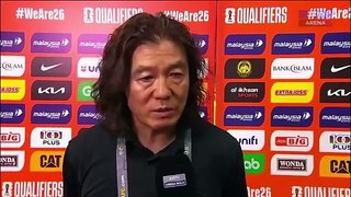 Reaksi Kim Pan Gon yang meminta maaf kepada penyokong Harimau Malaya selepas kekalahan 2-0