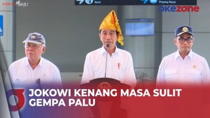Resmikan 4 Bandara di Sulawesi, Jokowi Kenang Masa Sulit Gempa Palu