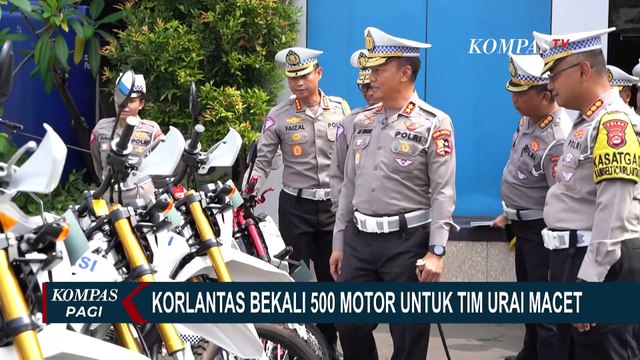 Korlantas Polri Fasilitasi 500 Motor untuk Tim Urai Kemacetan Amankan Arus Mudik