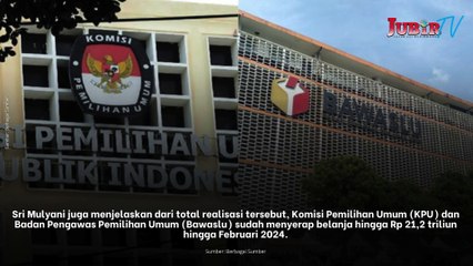 Sri Mulyani Catat Realisasi Anggaran Pemilu 2024 Capai Rp23,1 T, 60,3 Persen dari Total Pagu