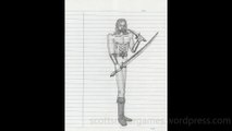 Barbarian Pencil Sketch Video #35 (03-26-2024)