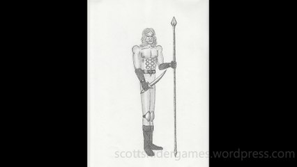 Barbarian Pencil Sketch Video #37 (03-26-2024)