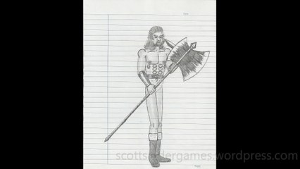 Barbarian Pencil Sketch Video #43 (03-26-2024)