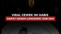 Viral Cewek Ini Habis dapat Ijasah Langsung Ijab Sah