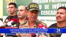 Cercado de Lima: detienen a sujeto que distribuía armas a bandas criminales dedicadas a la extorsión