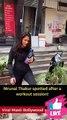 Mrunal Thakur spotted after a workout session!