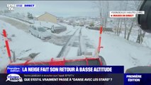 Haute-Loire: les images de la neige qui fait son retour à basse altitude