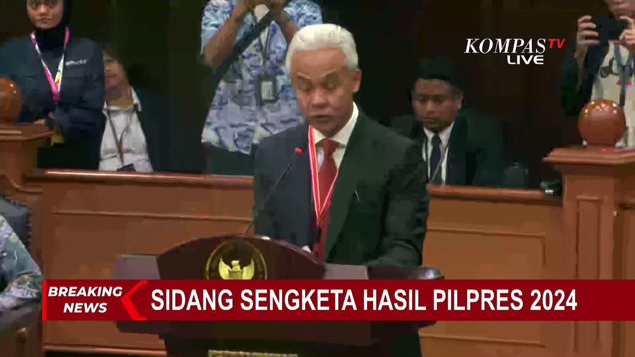 Ganjar Bacakan Permohonan PHPU di MK, Singgung soal Reformasi