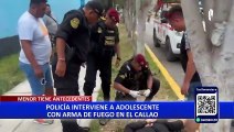 Callao: intervienen a joven de 17 años con arma de fuego que sería cabecilla de banda criminal