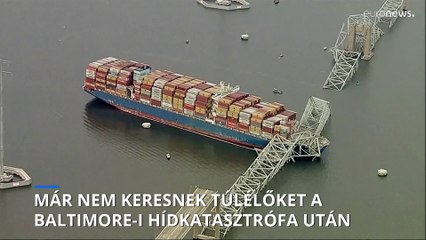 Már nem keresnek túlélőket a baltimore-i híd összeomlása után
