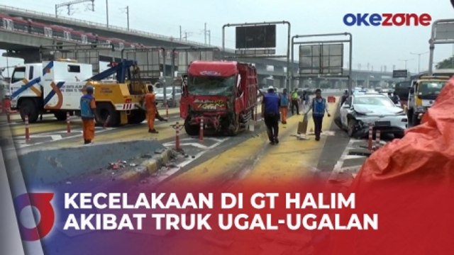 Kecelakaan di Gerbang Tol Halim Disebabkan oleh Truk Furniture yang Ugal-Ugalan