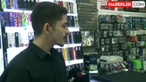 Arnavutköy'de AVM'den akıllı saat çalan hırsız kamerada