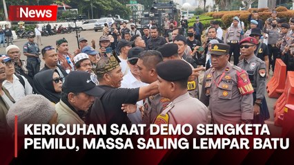 Kericuhan Terjadi saat Demo Sengketa Pemilu, Massa Sempat Saling Lempar Batu