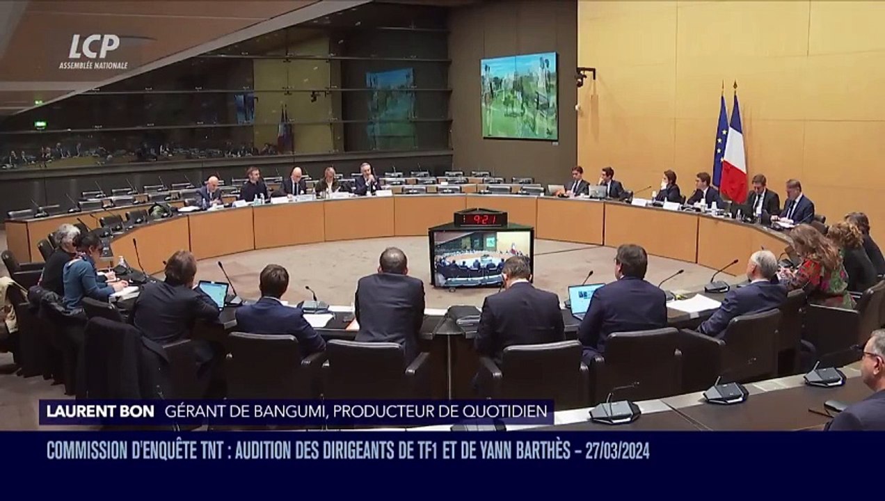 Commission d’enquête TNT - Le producteur de "Quotidien" Laurent Bon s’en prend directement au Rassemblement national: "Le RN boycotte, discrédite et agresse nos équipes depuis des années. Il s'acharne à leur interdire l'accès à leurs réunions publiques"