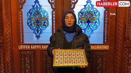 Erzurum'da çocuklara teravihte çikolata sürprizi