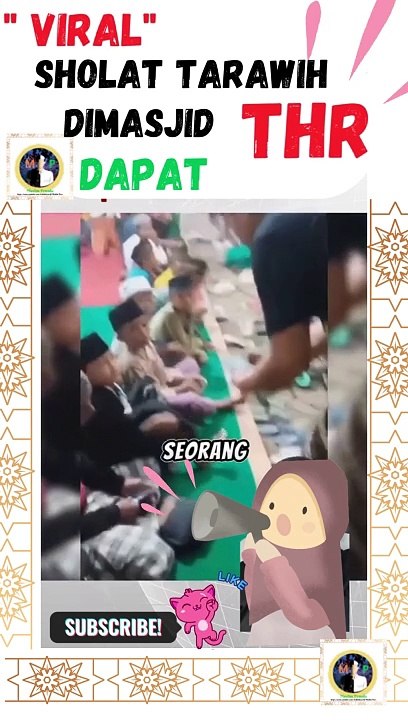 ViraL Sholat di masjid dapat THR