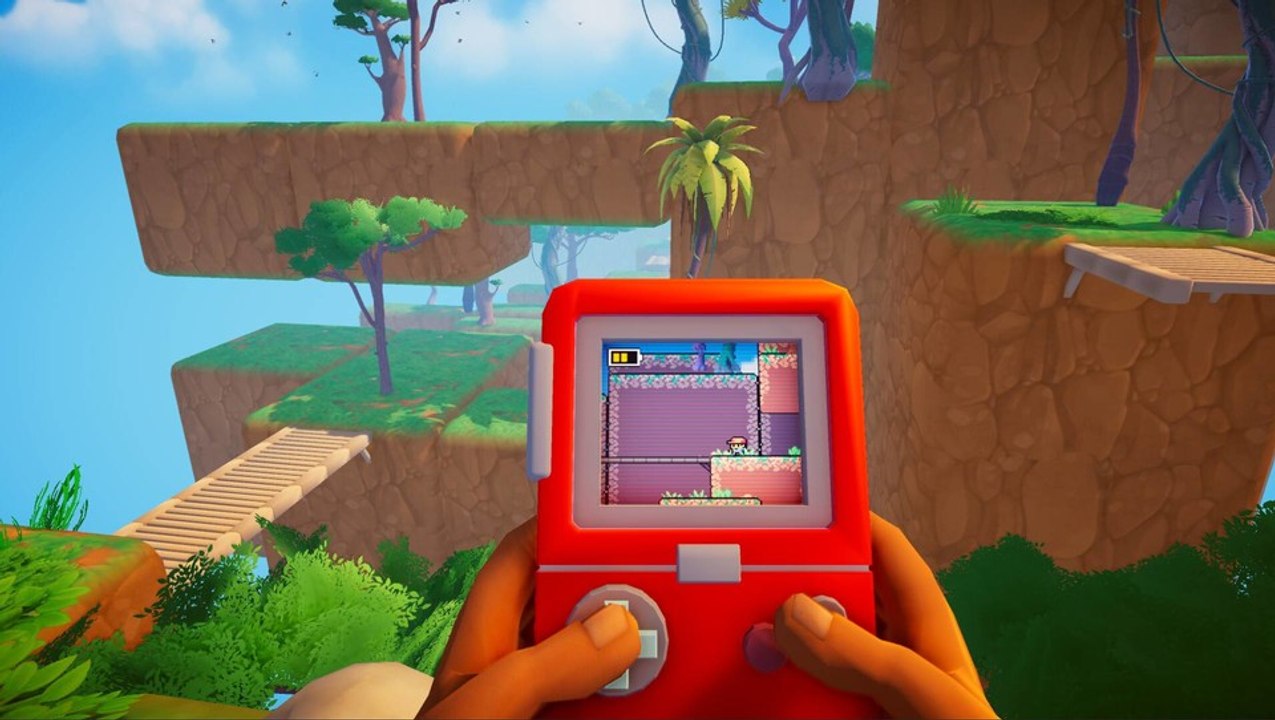 In diesem 3D-Plattformer spielt ihr euch selbst gleichzeitig in 2D auf einem GameBoy