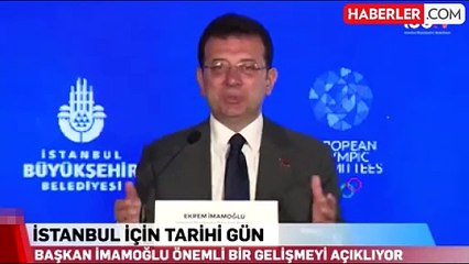 İBB Başkanı İmamoğlu: 2027 Avrupa Oyunları İstanbul'da Yapılacak