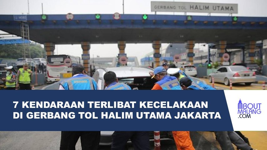 KECELAKAAN BERUNTUN DI GERBANG TOL HALIM, LUKA RINGAN