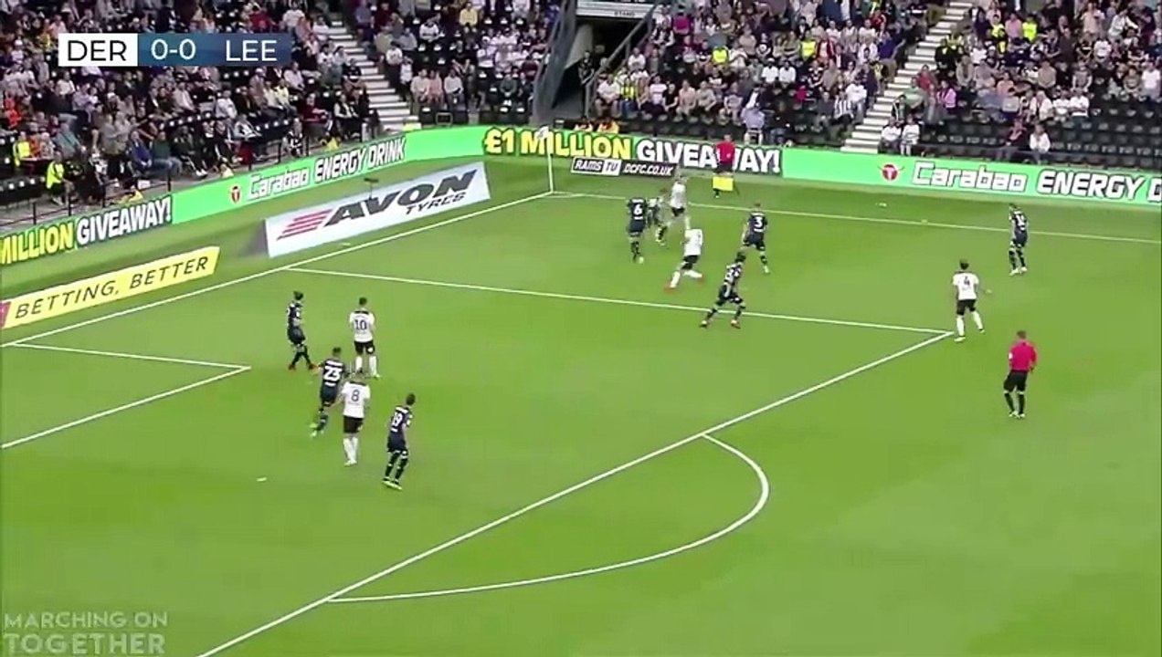Derby County 1-4 Leeds United Extended Highlights - Championship 2018
