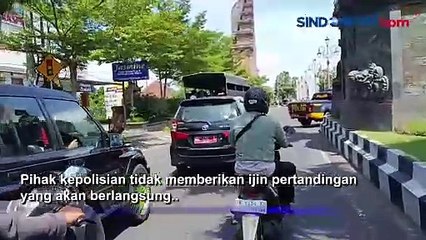 Petugas Gabungan Lakukan Penyisiran di Stadion Kapten I Wayan Dipta Jelang Laga Arema FC vs Persebaya Surabaya Digelar tanpa Penonton