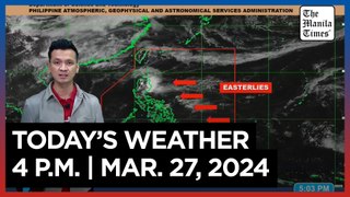 Today's Weather, 4 P.M. | Mar. 27, 2024