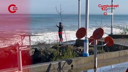 Rize'de kuvvetli fırtına... Yetkililer uyarılarda bulundu