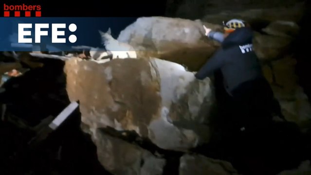 Desprendimiento de rocas sobre un edificio en Santa Engràcia (Lleida) sin causar heridos