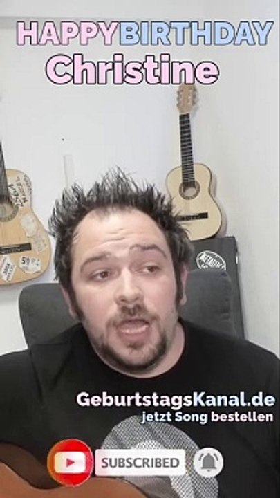 Happy Birthday, Christine! Geburtstagsgrüße an Christine